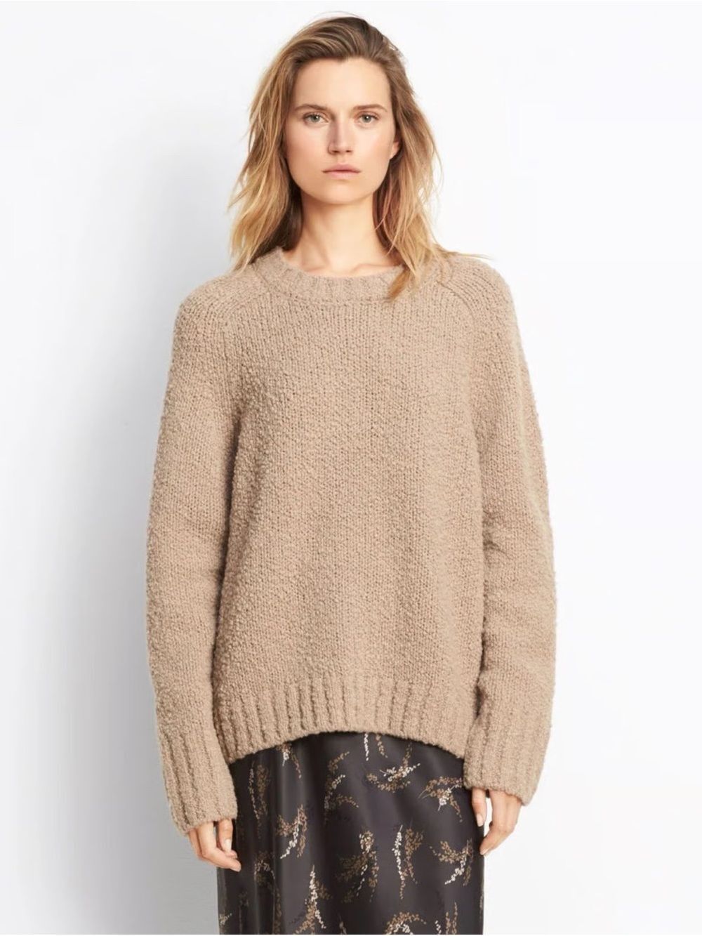 Vince - Saddle Sleeve Pullover Sweater